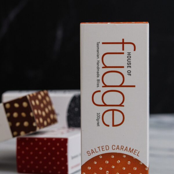 Salted Caramel Fudge made in Tasmania