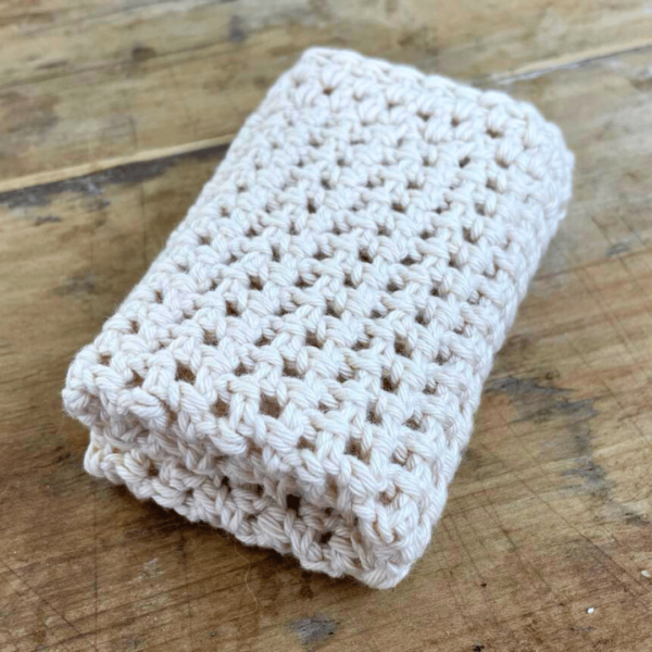 100% Cotton Hand-Crocheted Face Wash Cloth Made in Tasmania (1)