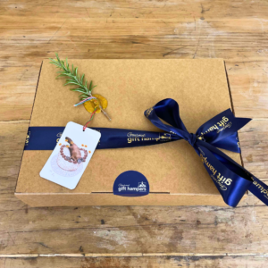 Gourmet Gift Hampers Tasmania Deluxe Packaging with Van Diemen's Island Paper