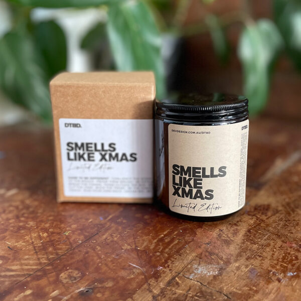 Smells Like Xmas handpoured Candle gifts made in Tasmania