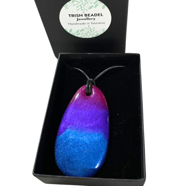 Pride Necklace - Oval - Bi Colours