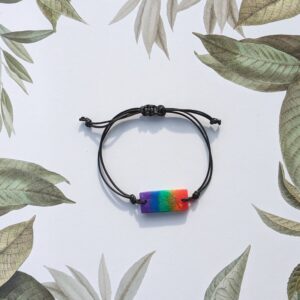 Pride Bracelet - Rectangular - Rainbow Colours