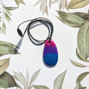 Pride Necklace - Oval - Bi Colours