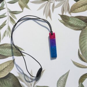 Pride Necklace - Rectangle - Bi Colours