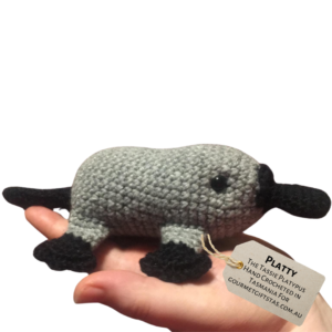 Tasmanian Platypus Crocheted Toys on hand