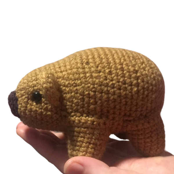 Tasmanian Wombat Crocheted Toys on hand