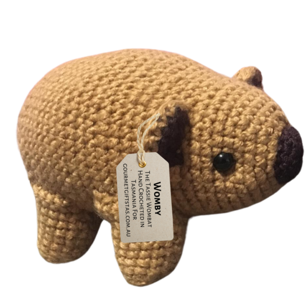 Tasmanian Wombat Crocheted Toys with Tag