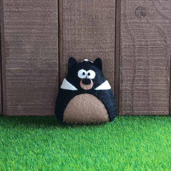 Tassie Devil handmade in felt keyring