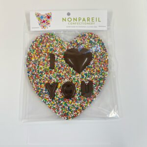 Chocolate Freckle - Large Heart Shape I Love You in Bag