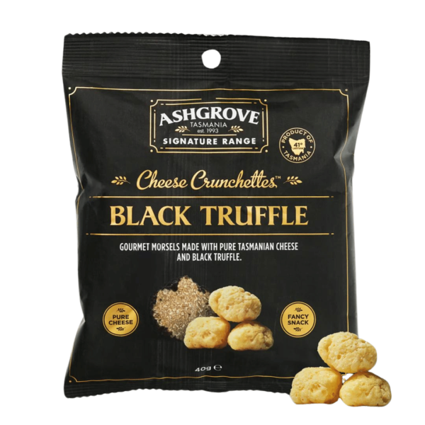 Ashgrove Cheese Tasmania Black Truffle Cheese Crunchettes