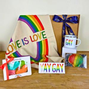 Rainbow gay pride gift hamper - The Evandale