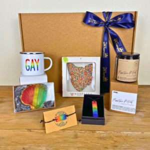 Rainbow gay pride gift hamper - The Stanley