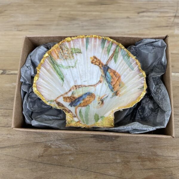 Tasmanian Scallop Australiana Decoupage trinket dish gift