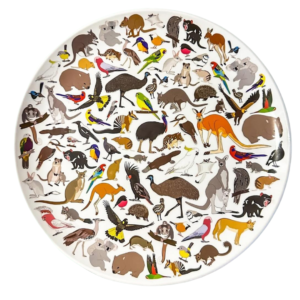 Australian Animals Melamine Plate Tasmanian Gourmet Gift Hampers