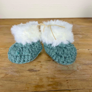 Tasmanian Hand Crocheted Newborn Booties