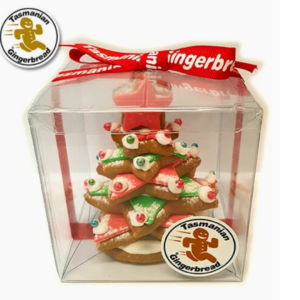 Tasmanian Gingerbread Christmas Tree Gift Box