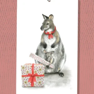 Gift Tag - Christmas Tasmanian Wallaby