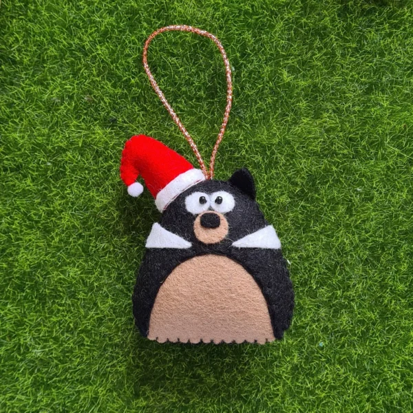 Tasmanian Devil Wool Felt Christmas Tree Decoration