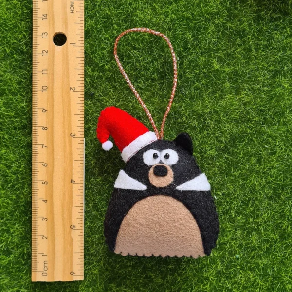 Tasmanian Devil Wool Felt Christmas Tree Decoration