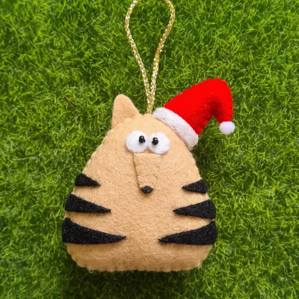 Tasmanian Tiger Wool Felt Christmas Tree Decoration