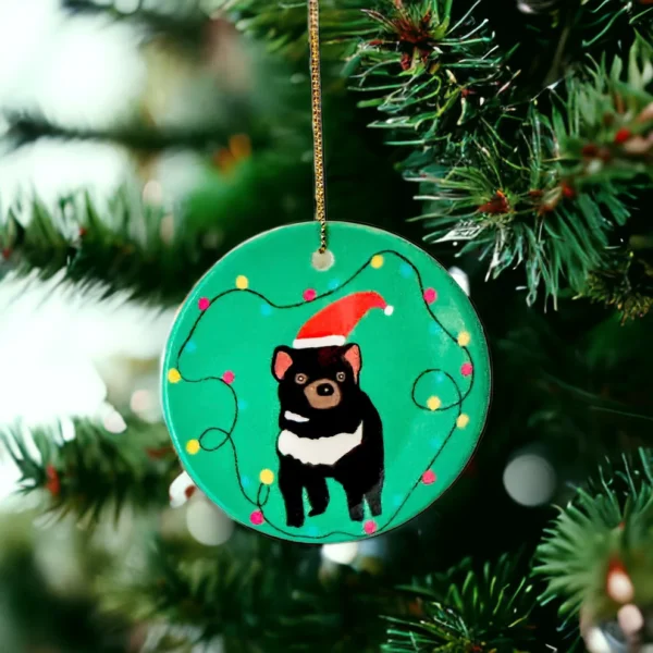 Tasmanian Devil Christmas Ornament