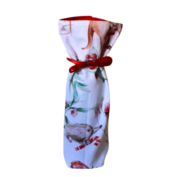 Australiana Christmas Wine Bottle Bag