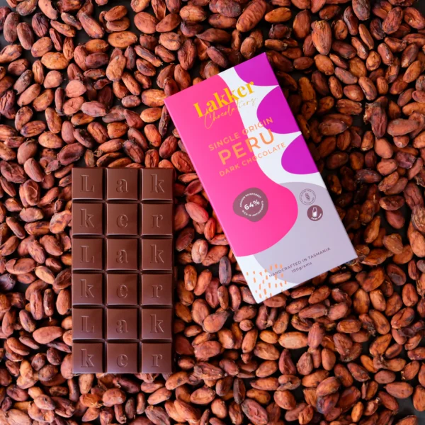 Tamanian made Single origin 64% Peru Dark Chocolate