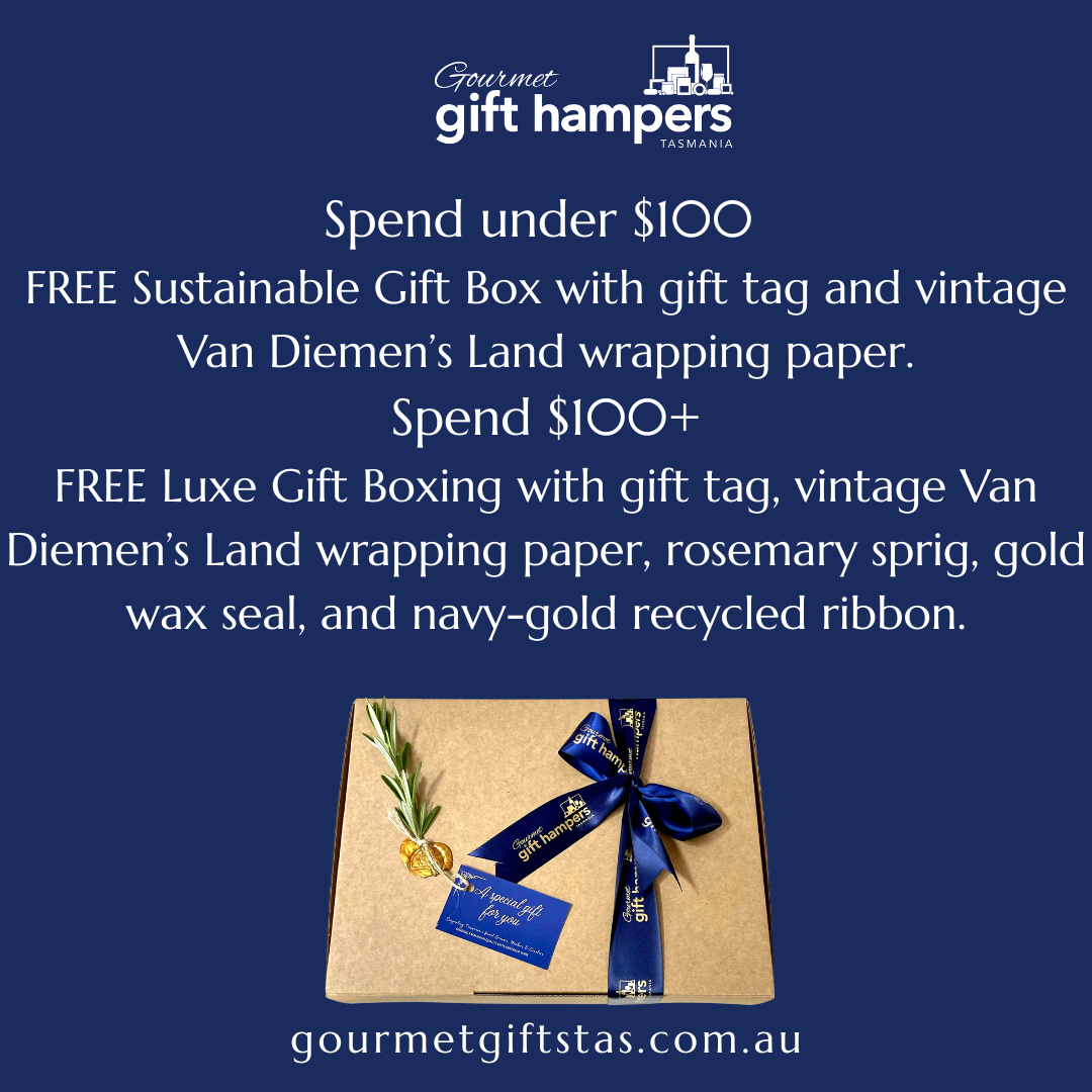 FREE Luxe Gift Boxing Tasmanian Gourmet Gift Hampers